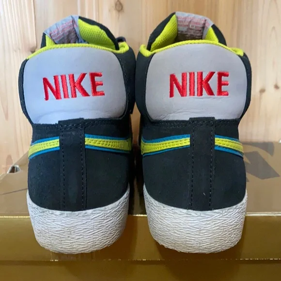2008 Nike SB Blazer Pacman Black Bright Cactus - Picture 2 of 13